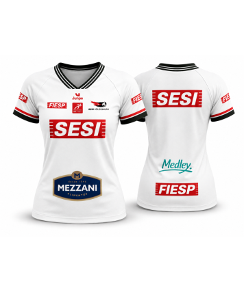 CAMISA DE JOGO SESI BAURU VOLEI FEMININO BRANCA